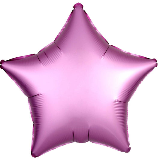 Hot Pink Star Foil Balloons: Anagram Satin Luxe | Party Save Smile