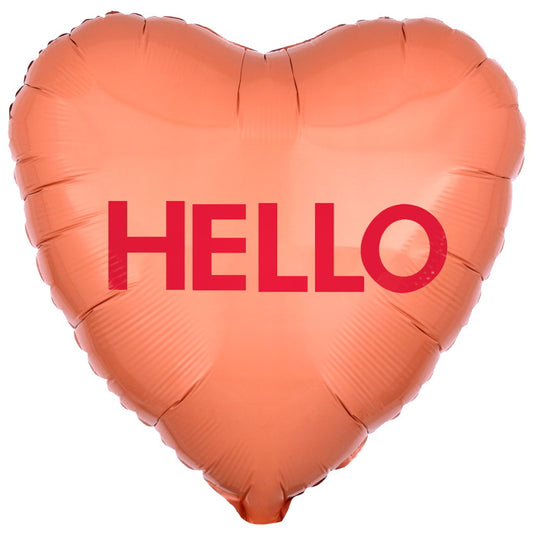 Hello Candy Heart Foil Balloon 18 Inch | Party Save Smile