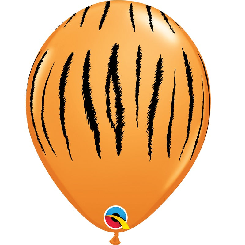 Tiger Stripes Latex Balloons 11 Inch Qualatex | Party Save Smile