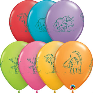 Qualatex Dinosaur Latex Balloons 11 Inches