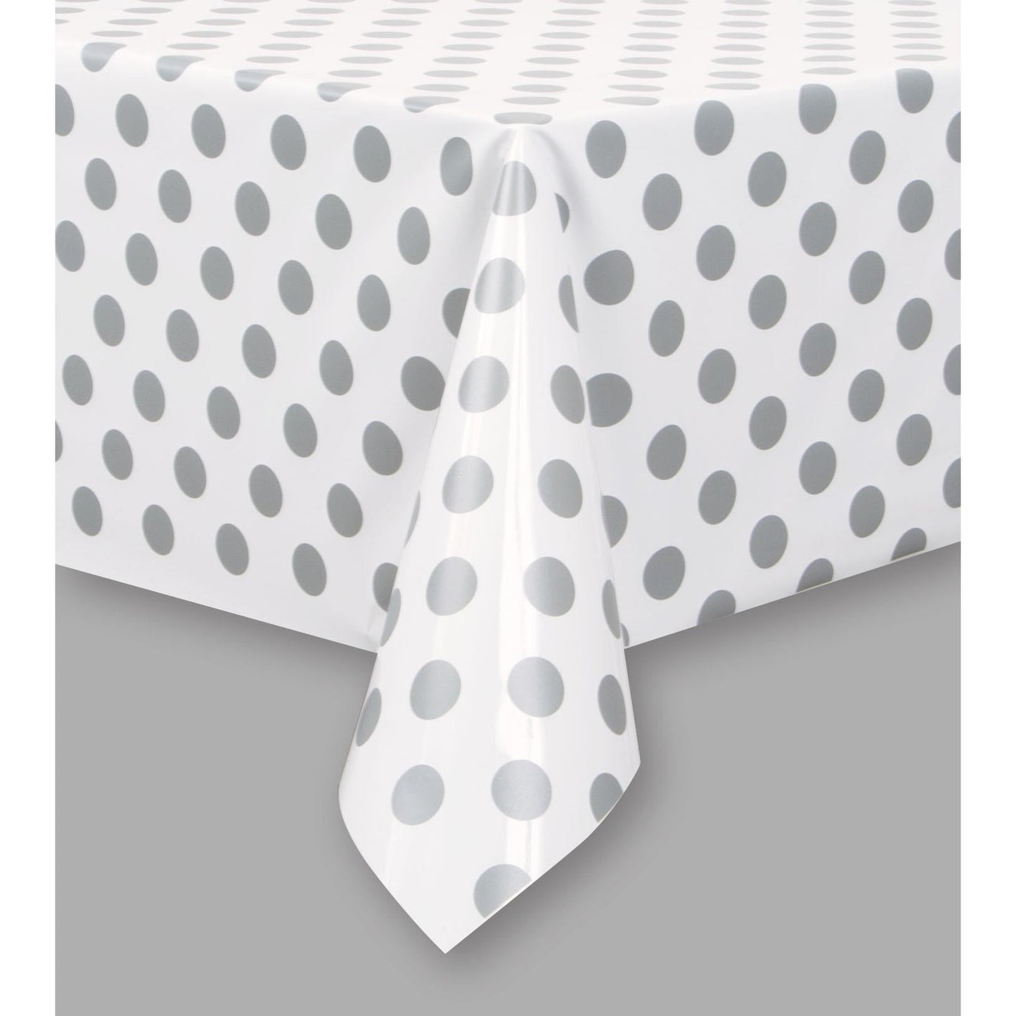 Silver & White Polka Dots Party Pack: Tableware Party Kit