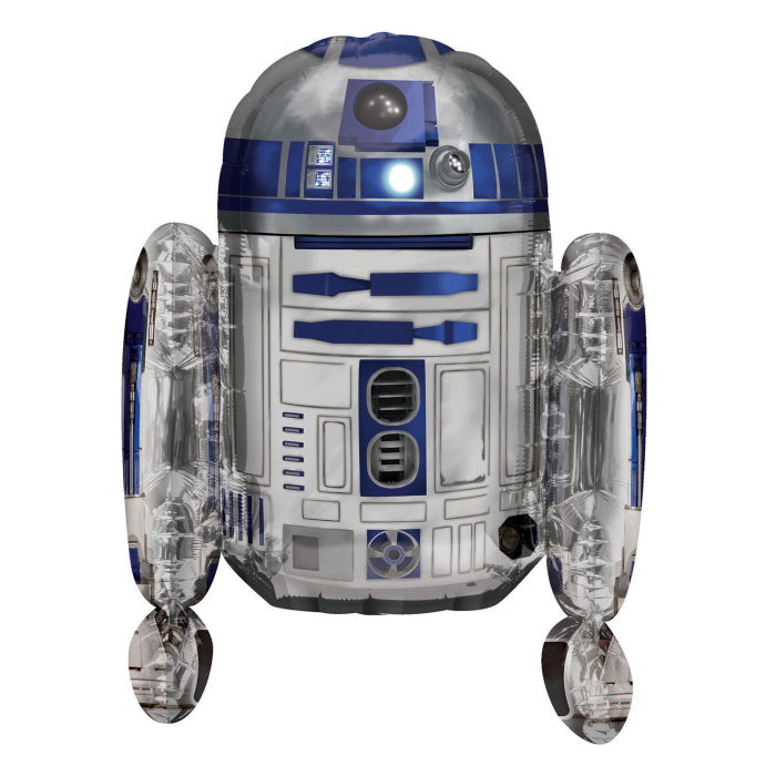 R2D2 Sitter Foil Balloon Air Fill 15 inches | Party Save Smile