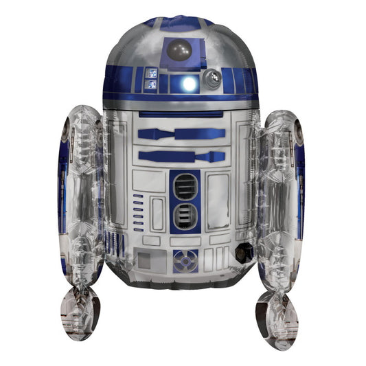 R2D2 Sitter Foil Balloon Air Fill 15 inches | Party Save Smile