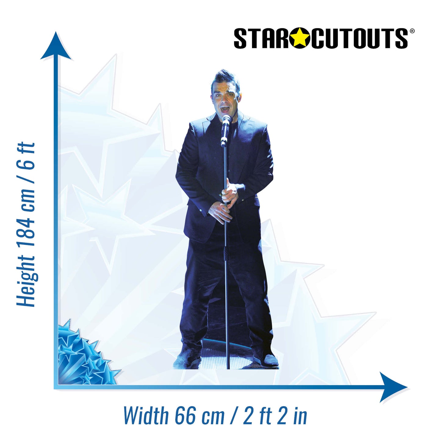 Robbie Williams Cardboard Cutout Height 184cm Life Size Cutout