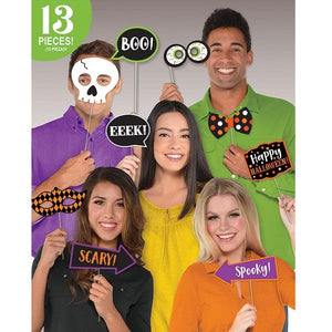 Halloween Party Photo Booth Props Pack of 13