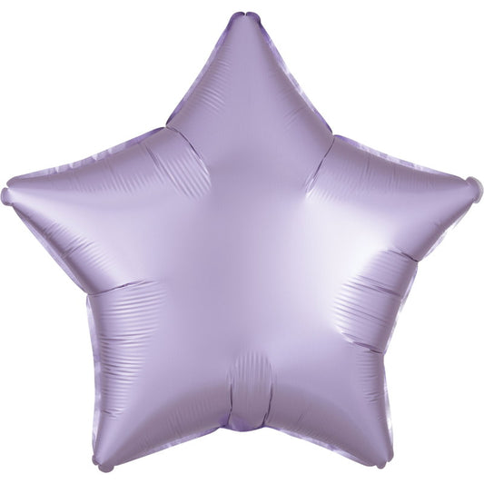 Pastel Lilac Star Foil Balloon - Anagram Satin Luxe | Party Save Smile