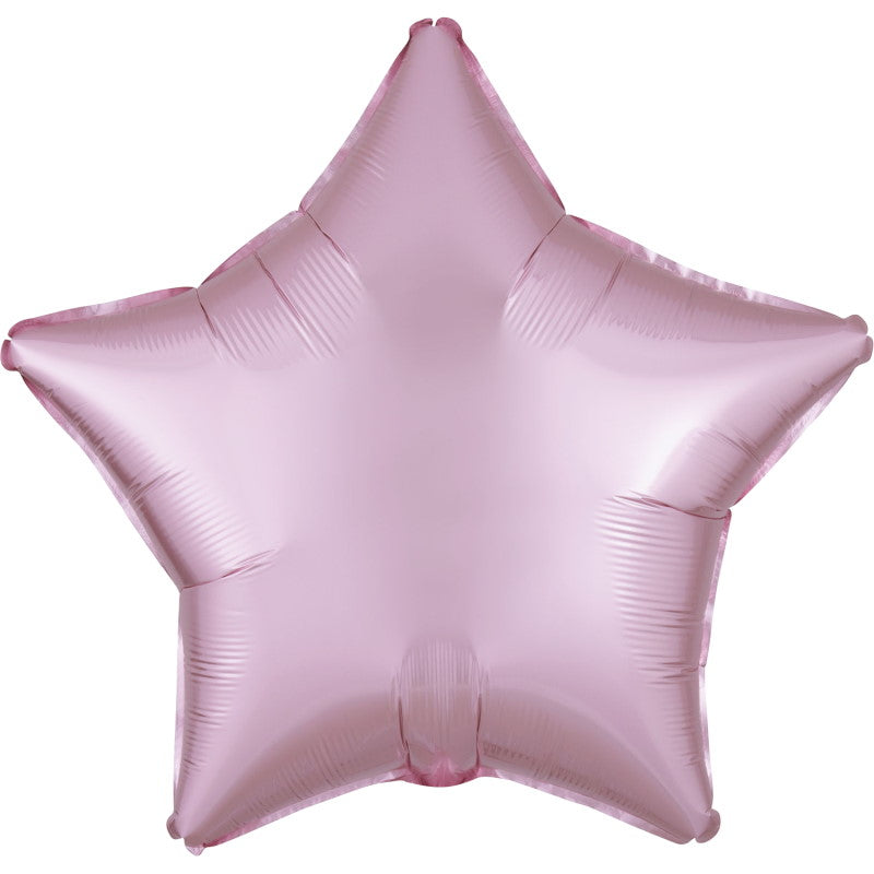 Pink Star Foil Balloons - Anagram Satin Luxe 18 inches | Party Save Smile
