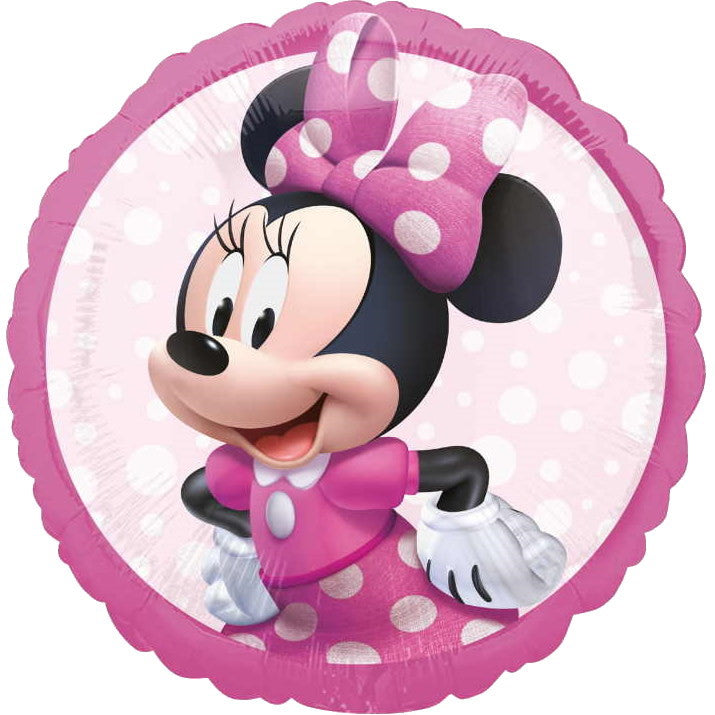 Pink Minnie Mouse Foil Balloon 18 Inches | Party Save Smile