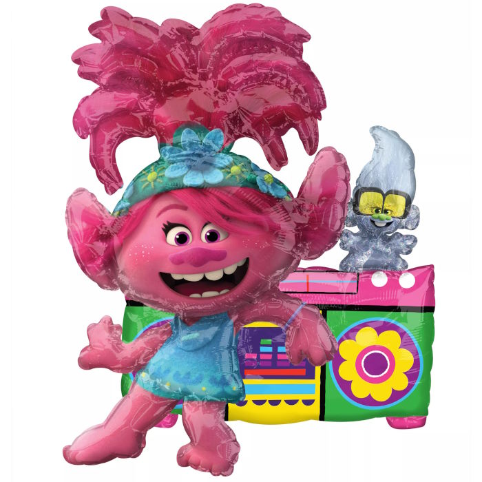 Trolls World Tour Poppy Sitting Balloon 17 Inches | Party Save Smile