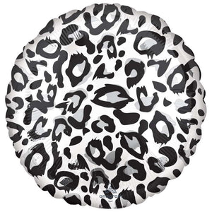 Snow Leopard Print Foil Balloons 18 inches