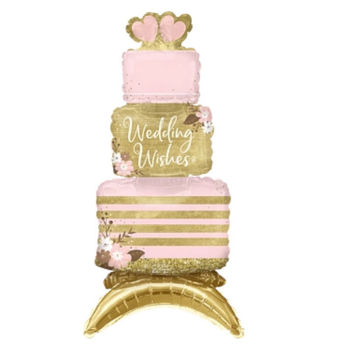 Wedding Cake Sitter Balloon Air Fill 25 Inches | Party Save Smile