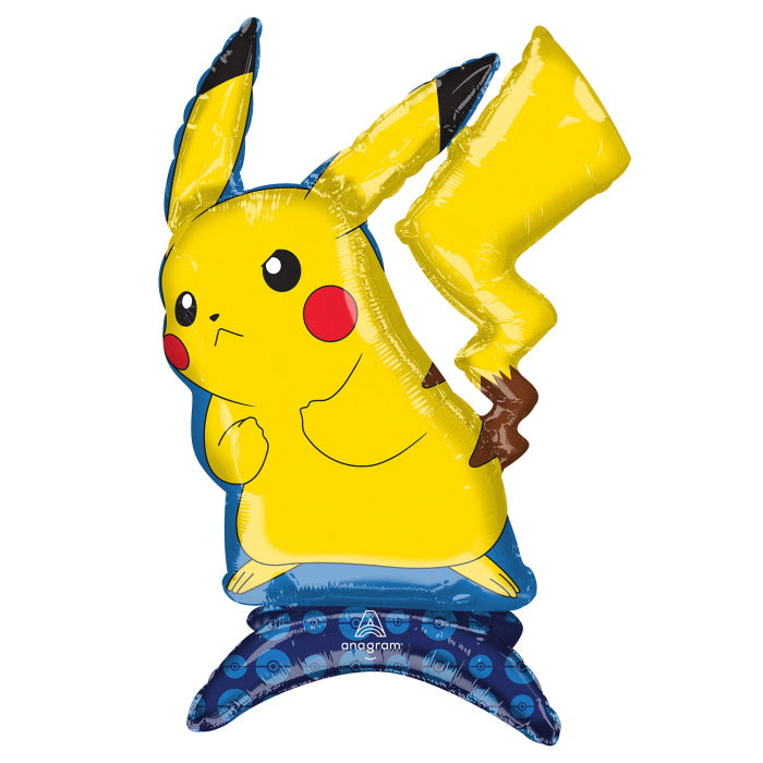 Pikachu Sitter Foil Balloon 45cm Air Fill | Party Save Smile