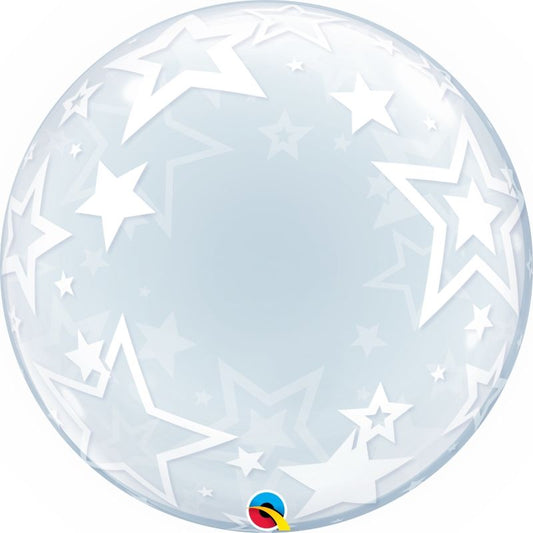 Stars Qualatex Deco Bubble Party Balloon