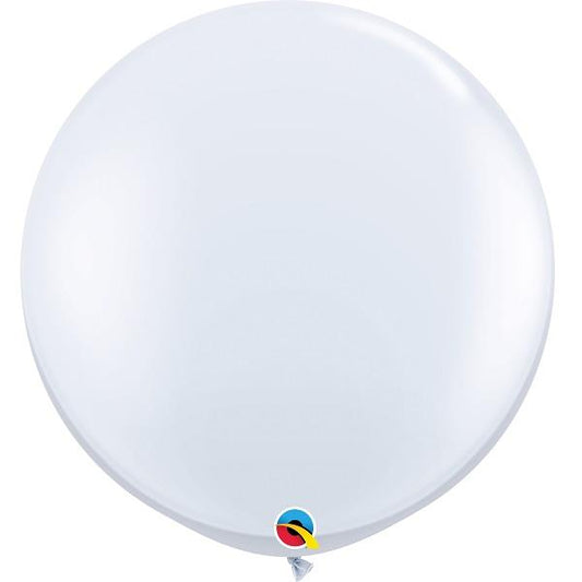 Large White Latex Balloons 36 Inch Pack of 2 | Party Save Smile