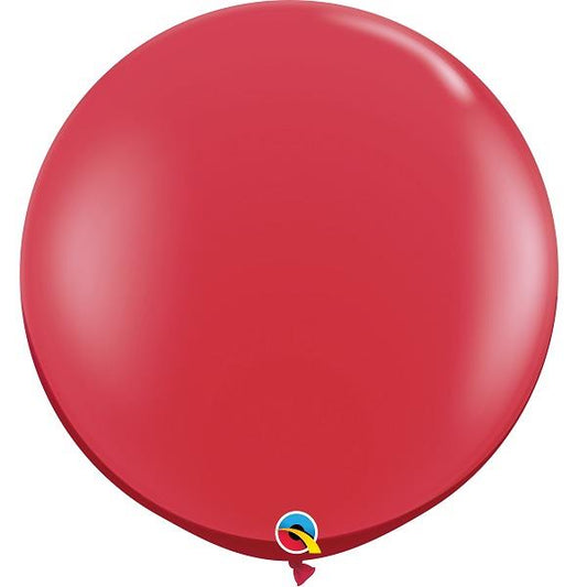 Giant Ruby Red Balloon 36 Inch Pack of 2 | Party Save Smile