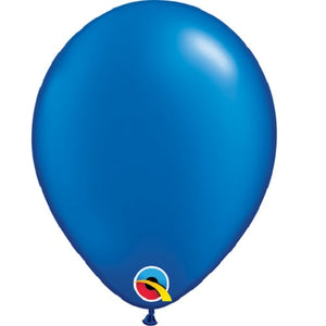 Pearl Sapphire Blue Latex Balloons 5 inch Qualatex