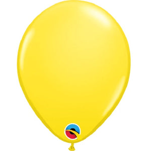Yellow 5 Inch Latex Balloons: Qualatex Decorator Balloons