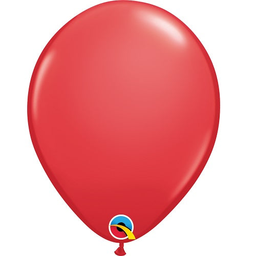 Red 11" Qualatex Latex Balloons Helium Quality | Party Save Smile
