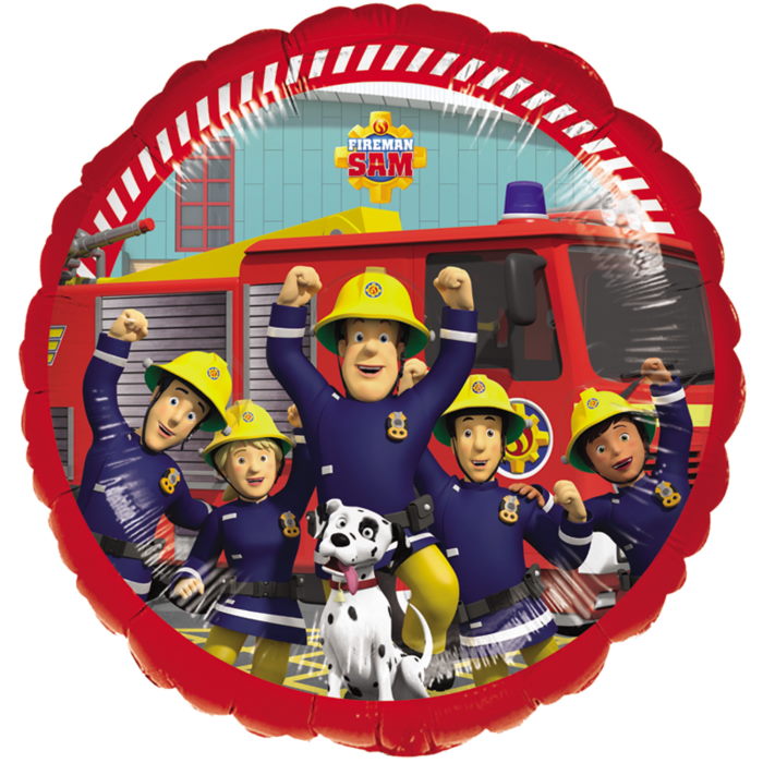 Fireman Sam and Friends Foil Balloon 18 inches | Party Save Smile
