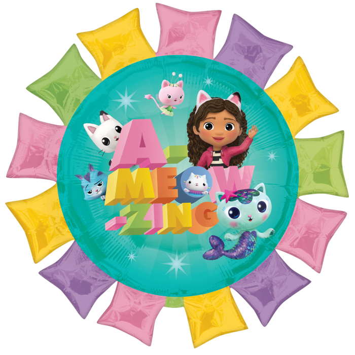 Gabby’s Dollhouse Foil Balloon 27 Inches | Party Save Smile