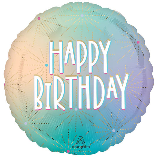 Pastel Dream Happy Birthday Foil Balloon | Party Save Smile