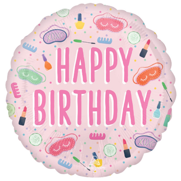 Spa Happy Birthday Foil Balloon 18 Inches | Party Save Smile