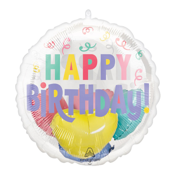 Pastel Confetti Insiders Birthday Balloon 20 Inches | Party Save Smile