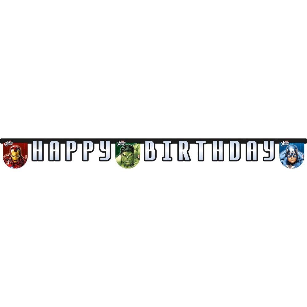 Marvel Avengers Happy Birthday Banner 2.3 Metres | Party Save Smile