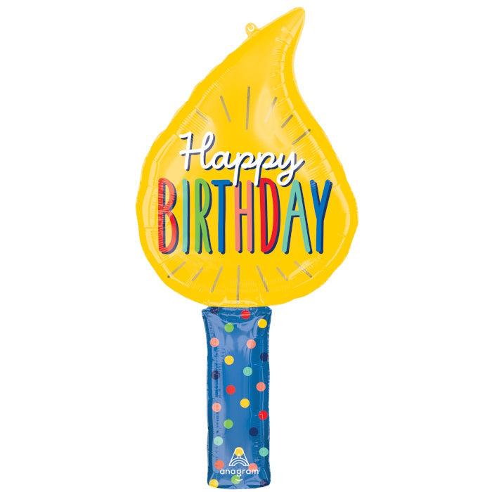 Birthday Candle Foil Balloon 39 inches | Party Save Smile