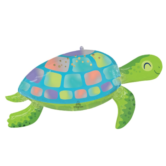 Under The Sea Turtle Foil Balloon 38 inches | Party Save Smile