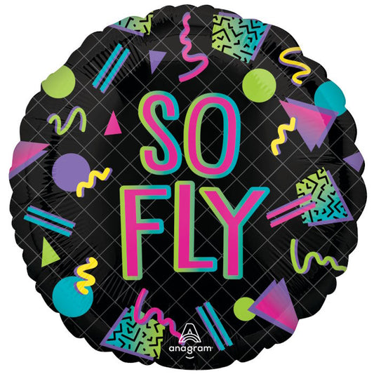 90s Party So Fly Foil Balloon 18 inches | Party Save Smile