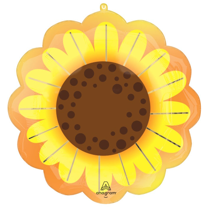 Sunflower Glow Foil Balloon 21 inches | Party Save Smile