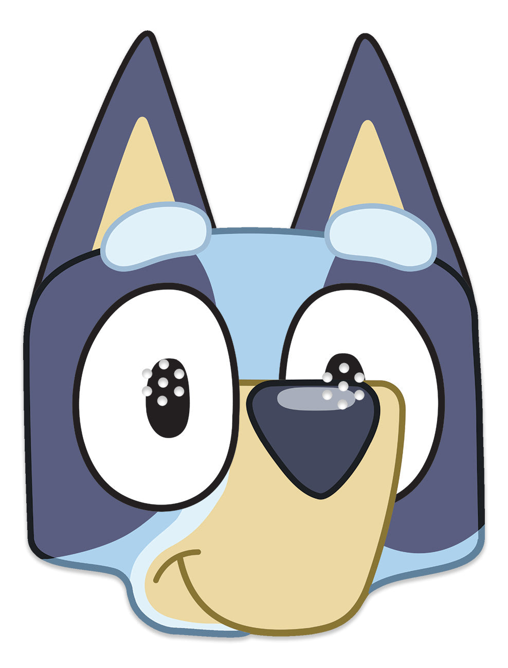Bluey Face Mask - Single Cardboard Face Mask