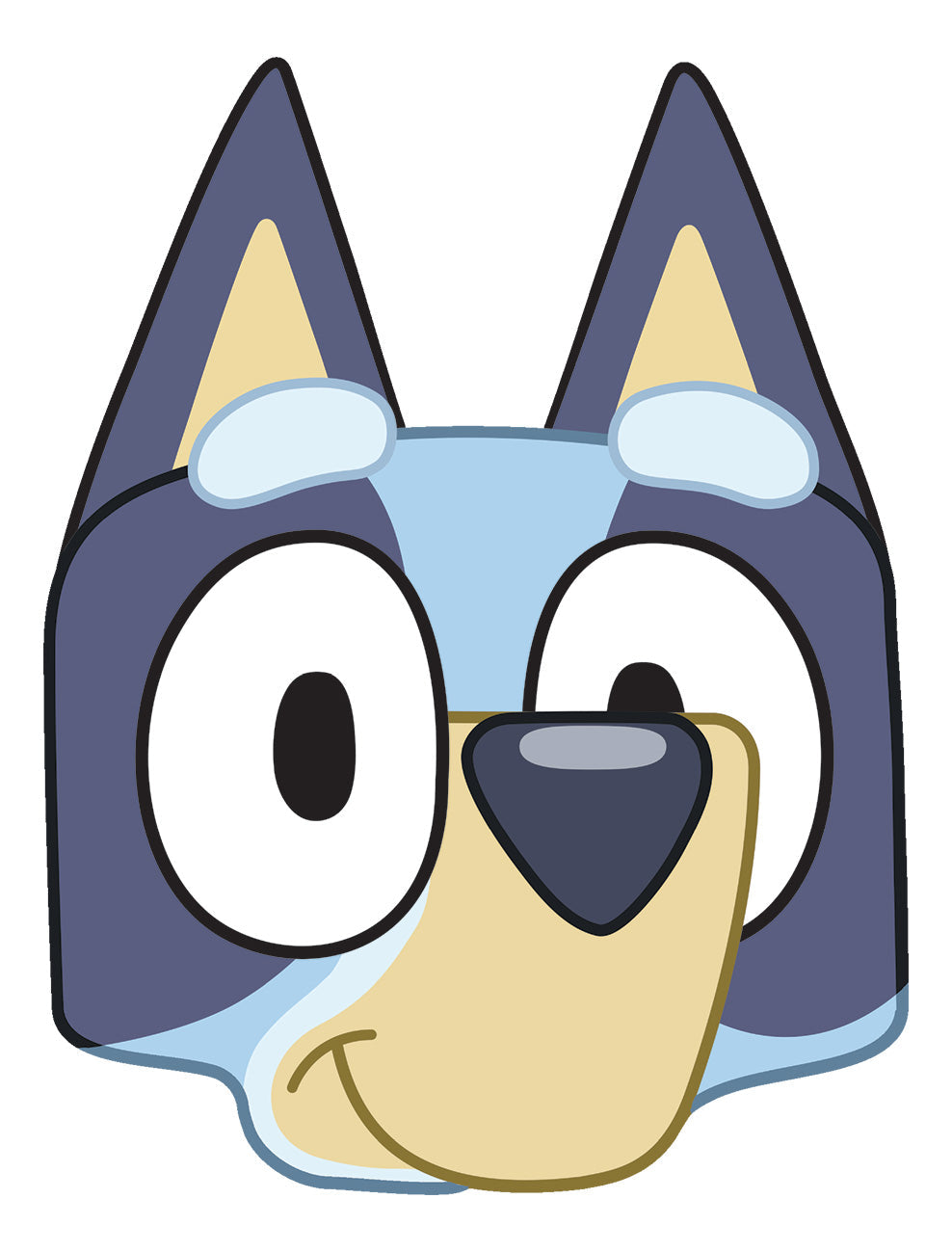 Bluey Face Mask - Single Cardboard Face Mask