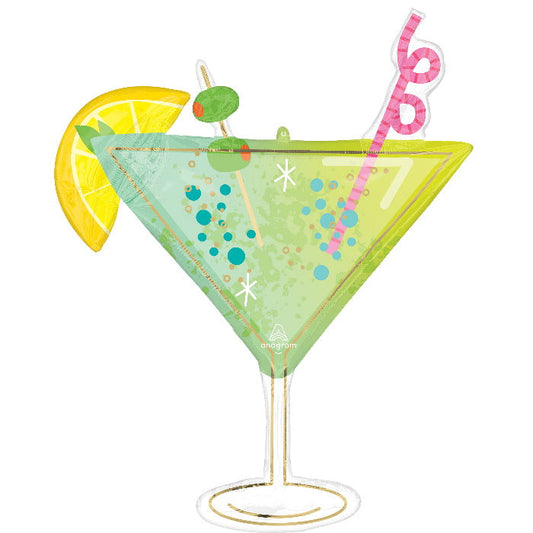Cocktail Surprise Foil Balloon 36 inches | Party Save Smile