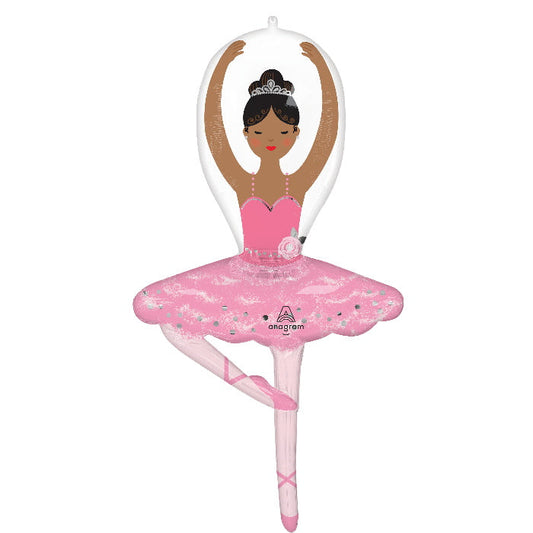 Ballerina Girl Foil Balloon 43 inches | Party Save Smile