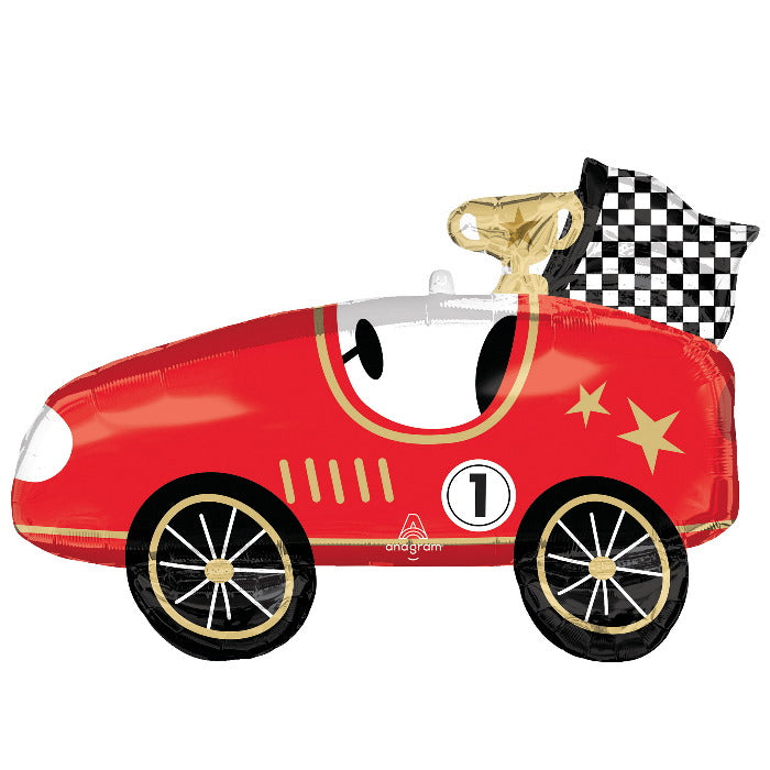 Classic Race Car Foil Balloons 31 inches | Party Save Smile