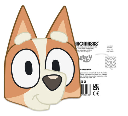 Bluey Bingo Face Mask - Single Card Face Mask