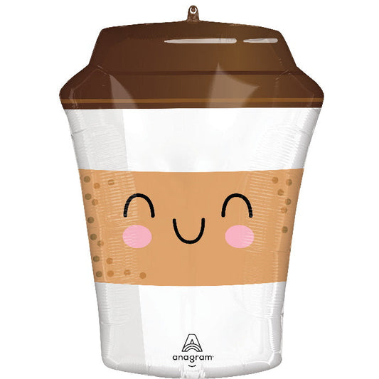 Coffee Cup Foil Balloon 21 inches | Party Save Smile
