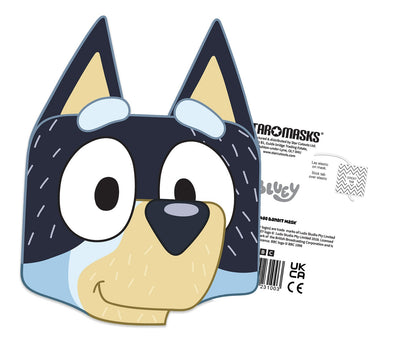 Bluey Bandit Face Mask - Single Card Face Mask