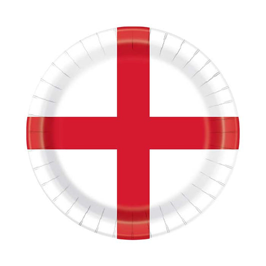 England World Cup Paper Party Plates Pack of 8 | Party Save Smile