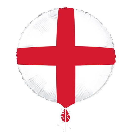 England Cross of St George Foil Balloon 18 inches | Party Save Smile