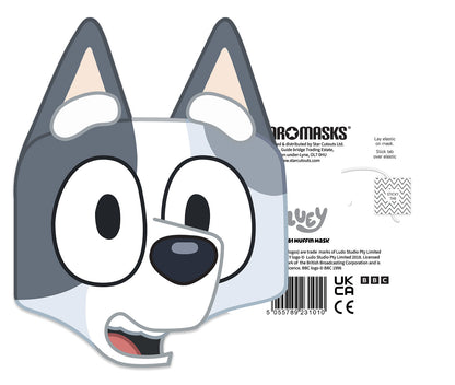 Bluey Muffin Face Mask - Single Card Face Mask