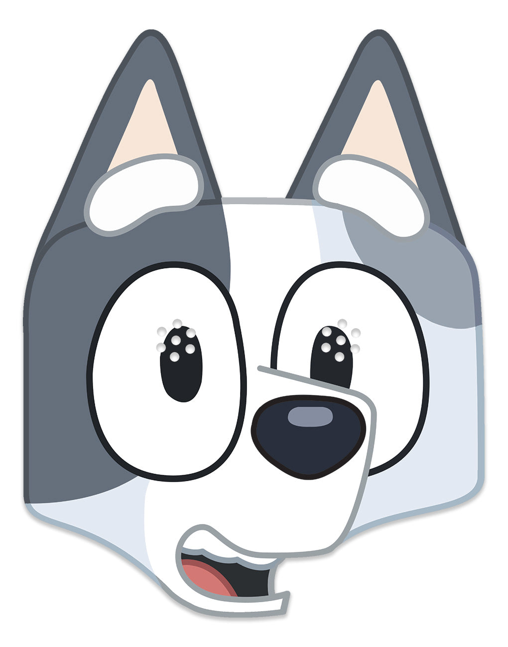 Bluey Muffin Face Mask - Single Card Face Mask