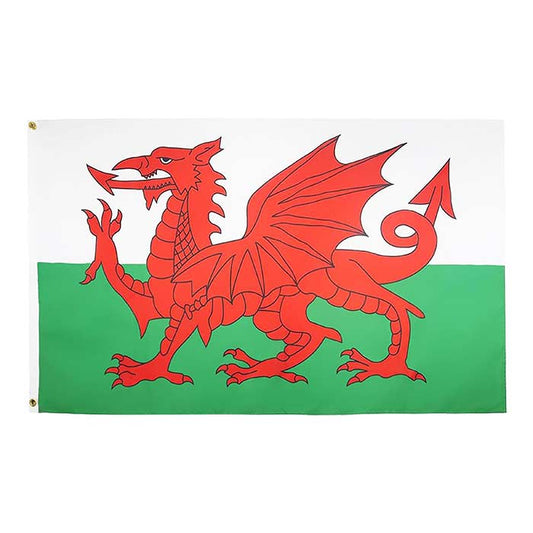 Wales Large Fabric Flag World Cup Decoration 150 x 90cm | Party Save Smile