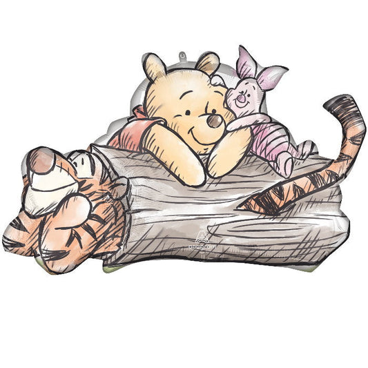 Winnie the Pooh, Piglet & Tigger Foil Balloon 31 inches | Party Save Smile