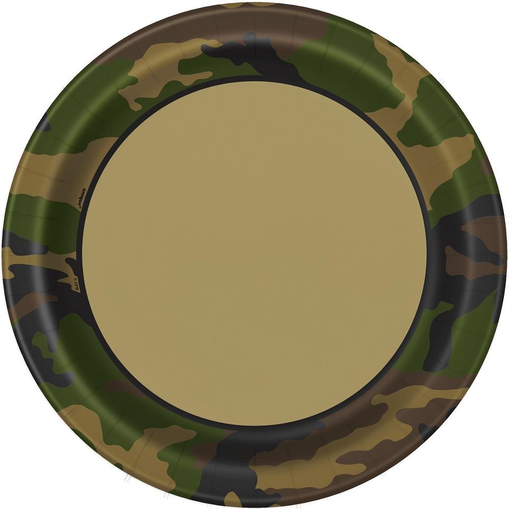Camouflage Birthday Party Pack: Tableware & Decoration Kit