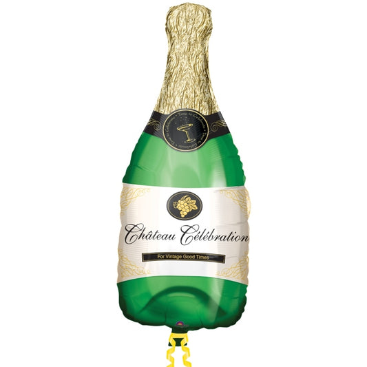 Champagne Bottle Shaped Foil| Helium Balloon