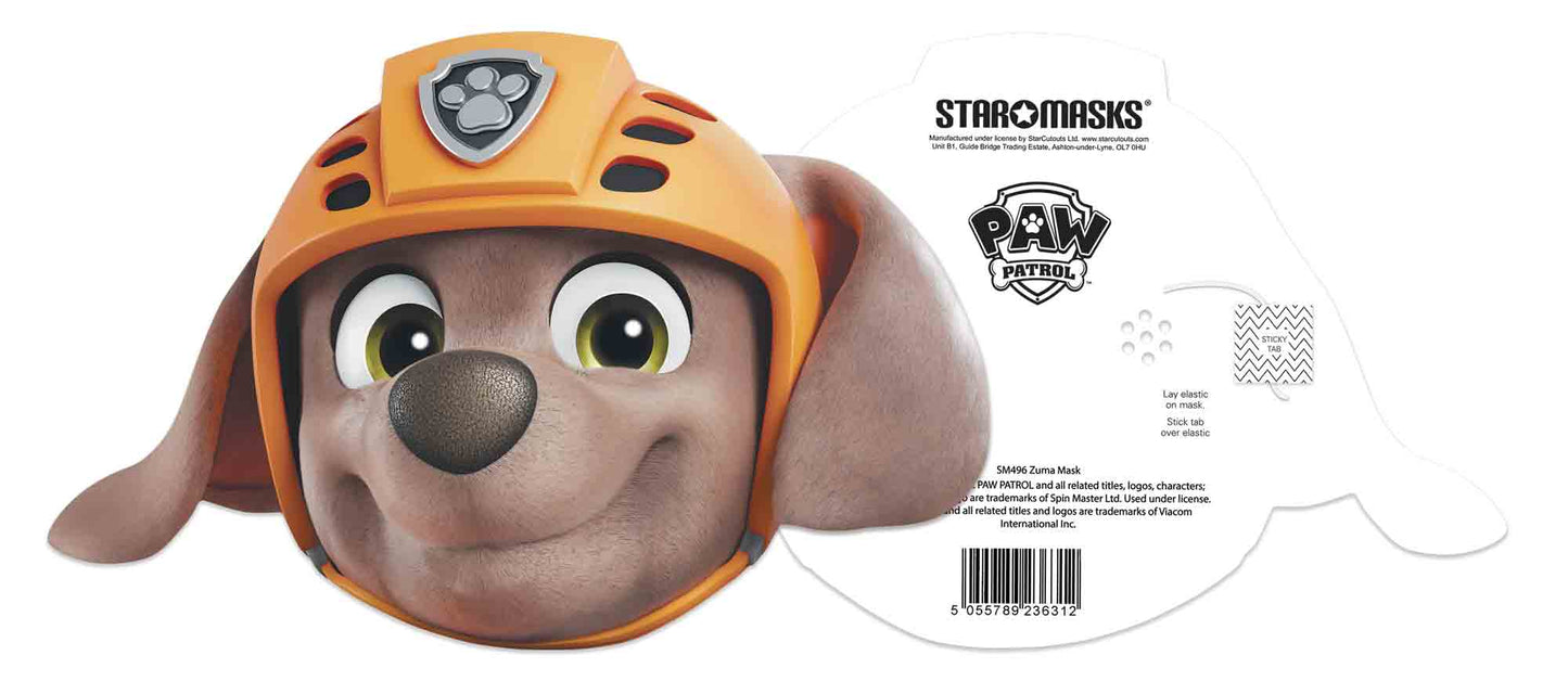 Zuma Face Mask Paw Patrol Cardboard Face Mask Height 30cm
