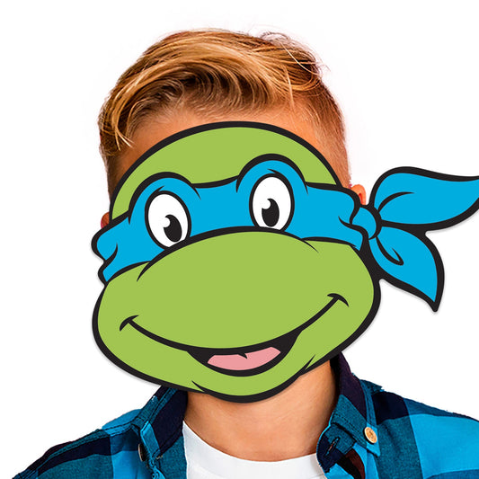 Leonardo Ninja Turtle Mask Single Cardboard Face Mask